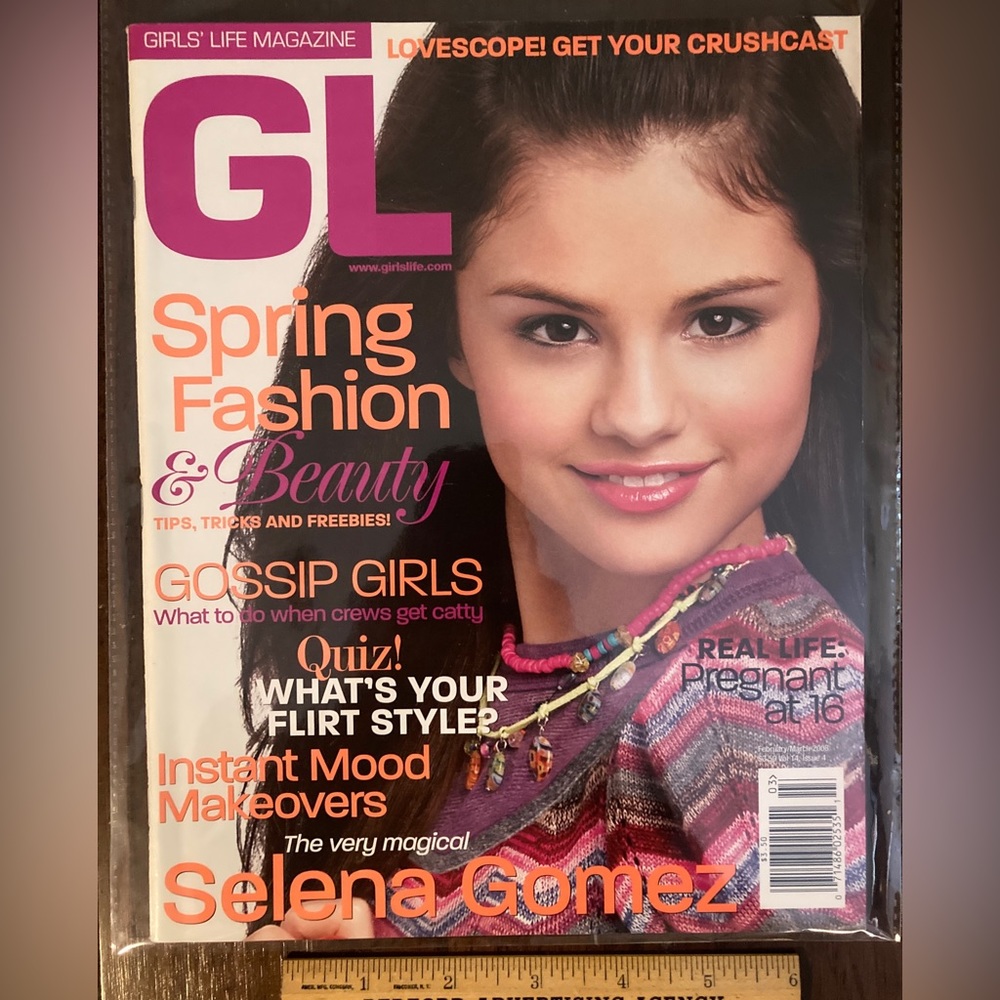 GIRLS LIFE SELENA GOMEZ MAGAZINE FEB/MAR 2008